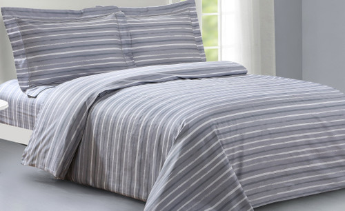 French New Sky Blue Linen Set