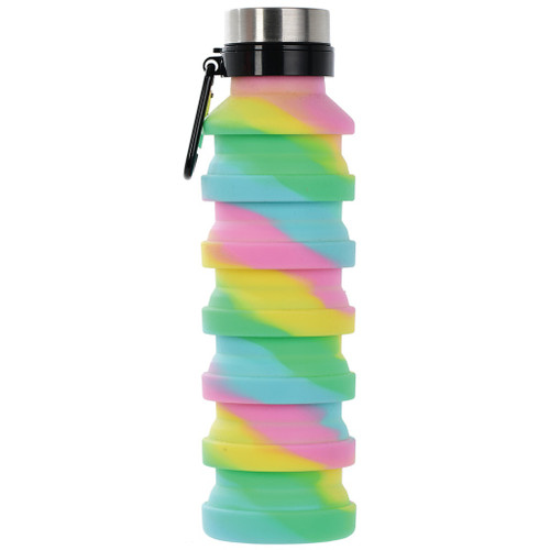 Swirl Tie Dye Silicon Collapsible Water Bottle