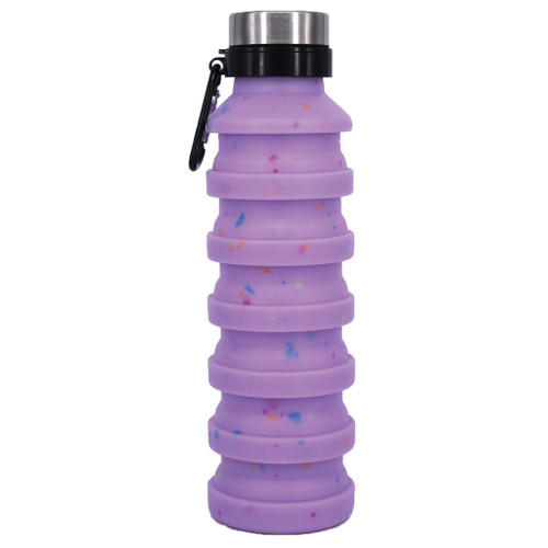 Confetti Silicon Collapsible Water Bottle