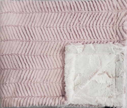 Ziggy Blush Minky Baby Blanket