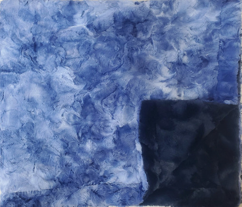 Smokey Galaxy Navy Minky Baby Blanket Smokey Galaxy Navy Minky Baby Blanket