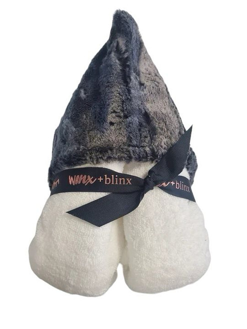 Ombre Navy White Hooded Towel