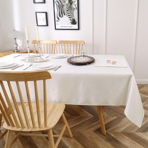 Jacquard Tablecloth Diamond Gold