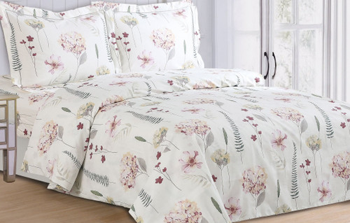 French New Hydrangeas Linen Set