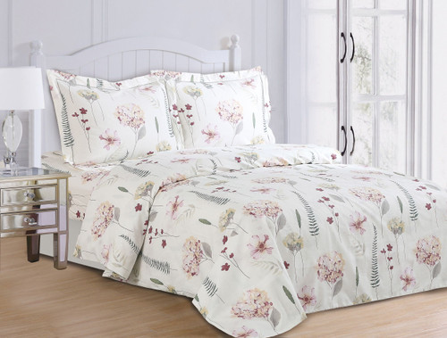 French New Hydrangeas Linen Set