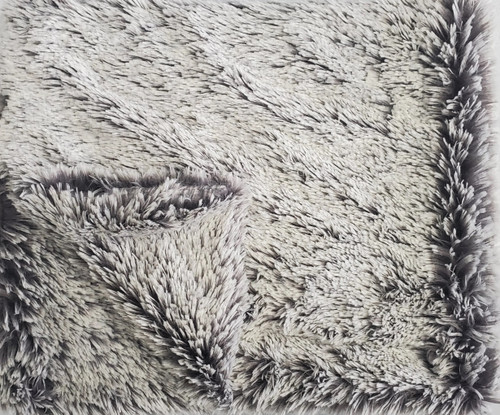 Shaggy Grey DS Minky Baby Blanket