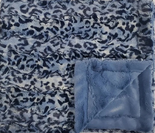 Gator Cobalt Minky Baby Blanket