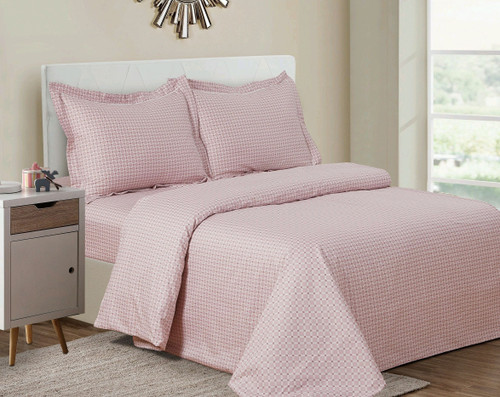French New Dusty Rose Linen Set