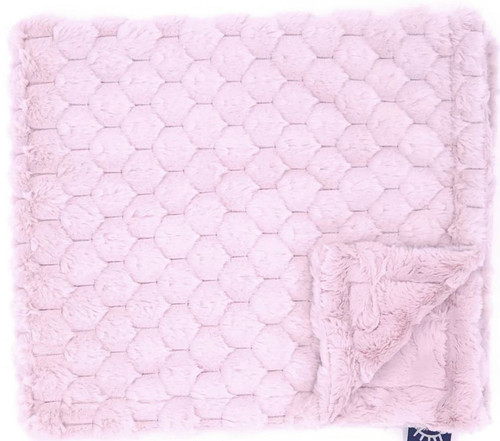 Bubbles Mauve Minky Baby Blanket