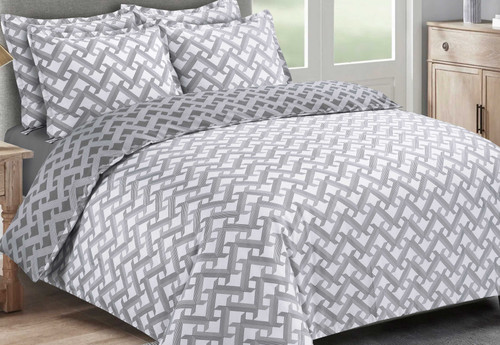 Diamond Braid Dark Gray Linen Set