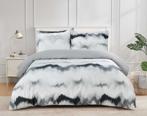 Frosty Bliss Gray Linen Set