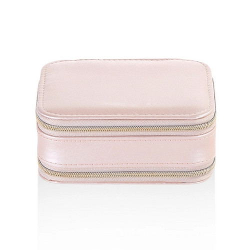 Double Zipper Pink Jewelry Box