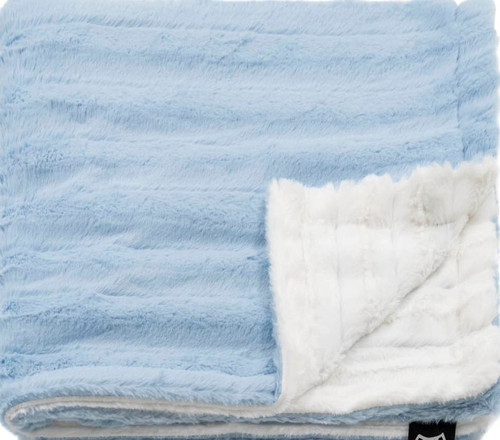 Snow White Sky Minky Baby Blanket
