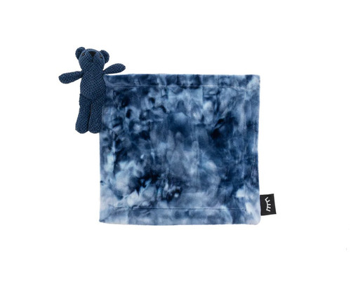 Tiedye Navy Bear Minky Lovey