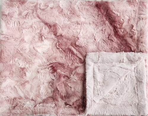 Smokey Rosewater Minky Baby Blanket