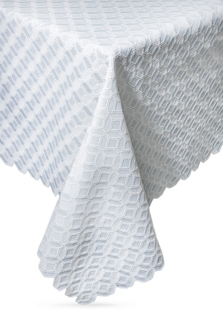 Eyelet Diamond Lace Tablecloth