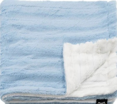 Snowhite Sky Minky Baby Blanket