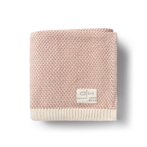 Brunello Pink Knit Baby Blanket