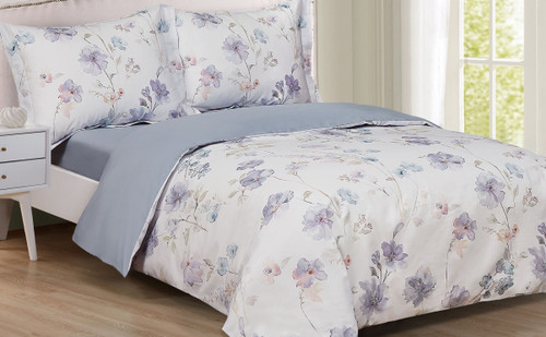 French Lavender Rose III Linen Set