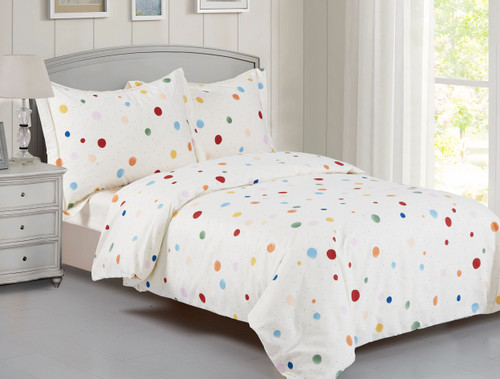 French Dotty Linen Set