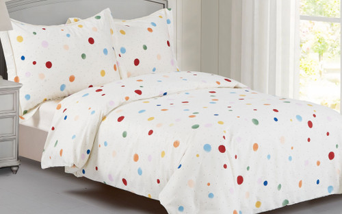 French Dotty Linen Set