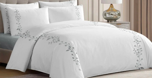 Vine Hotel Style Grey Linen Set