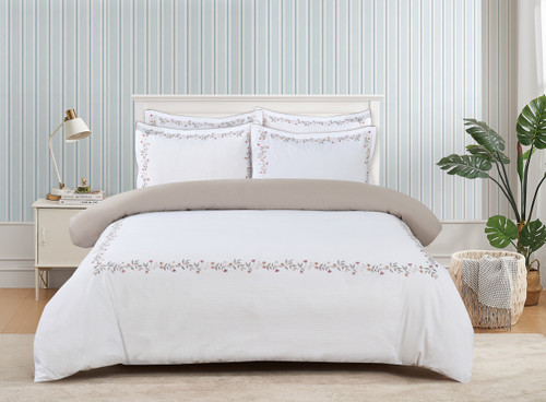 Magnolia Hotel Taupe/Mauve Linen Set