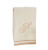Ivory Initial Fingertip Towel