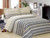 French Grey Stripe Linen Set