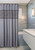 Brushed Nickel Shower Curtain (CBN-44322)