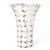 Hex Pattern Flower Vase Stainless Steel with Glass Insert
