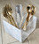 Luxe Marble Design Cutlery Caddy with 4 Sections