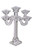 Crystal Candelabra with Sterling Silver Branches