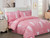 French Abstract Pink Linen Set