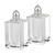 Badash Crystal Pair Salt & Pepper - Spirit Platinum