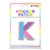 K Initial Color Block Sticker Patch