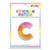 C Initial Color Block Sticker Patch