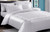 Embroidered Hotel Style Silver/White Linen Set