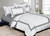 Hotel Style White & Grey Linen Set