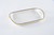Rectangular Tray with Handles - White/Gold