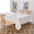 Jacquard Tablecloth White Chenille Circle