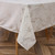 Velvet Tablecloth Stormy White and Gold