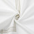 Gold Square Trim Linen Look White Tablecloth