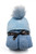 Pompom Blue Hooded Towel