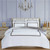 Province Hotel White/Taupe Linen Set