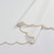 Gold Scalloped Linen Look White Tablecloth