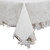 Lace Flower Tablecloth White Lined