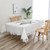 Lace Flower Tablecloth White Lined