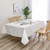 Flagstone White Jaquard Tablecloth