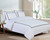 Flora Hotel Pique Offwhite/Black Linen Set